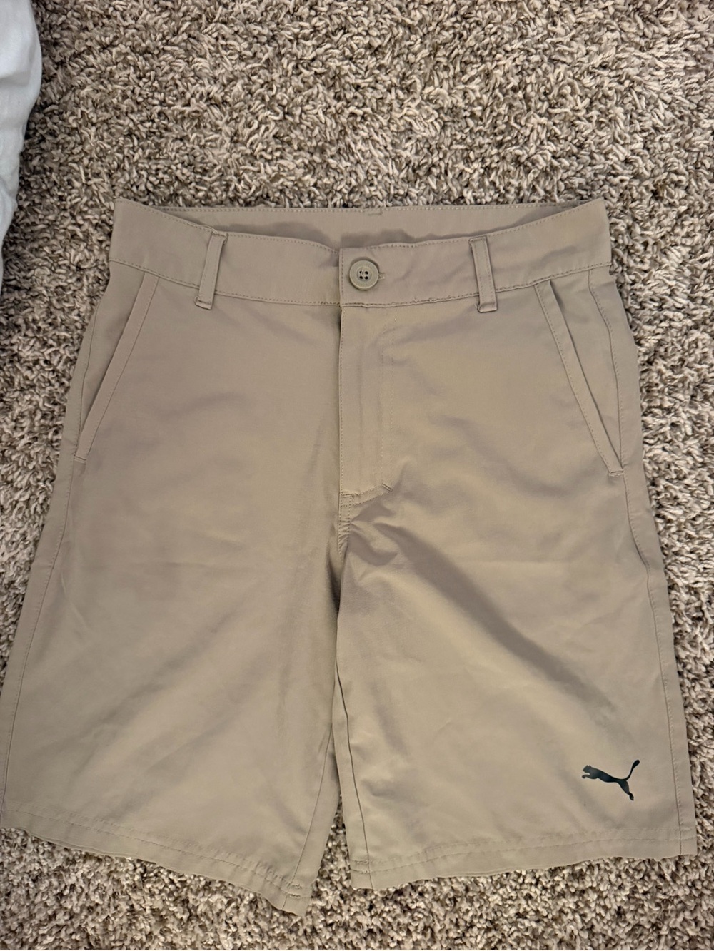 Puma boy kids Khaki Golf Shorts